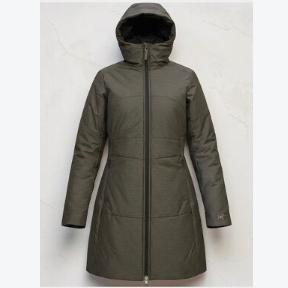 Arcteryx Patera Parka Womens Medium Olive Green Insulated Hooded Jacket Coat
